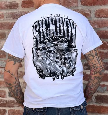 White Rushmore Skull Tee
