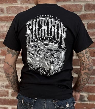Black Rushmore Skull Tee