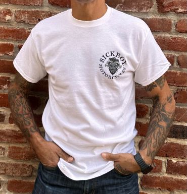White Sick Boy Devil Tee 