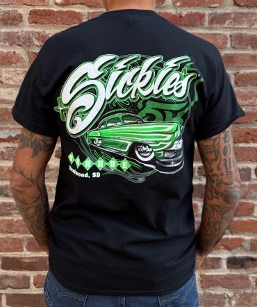Green Sickies Garage 54 Car Tee