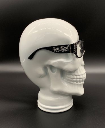 Sick Bitch Rhinestone Clear Sunglasses