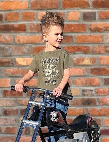 Kids Green Helmet Vulture Tee