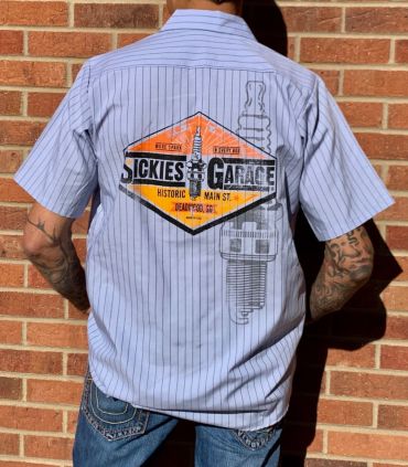 Sickies Light Blue Pinstripe Work Shirt
