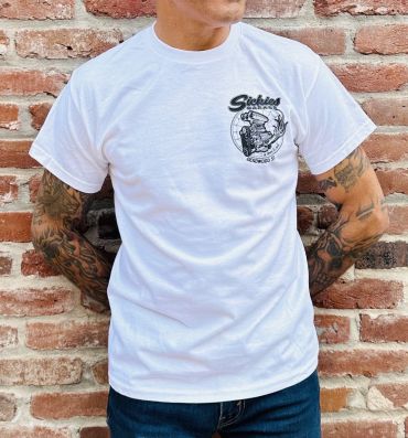 White Sickies Engine Tee