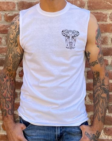 White Buffalo Skull Sleeveless