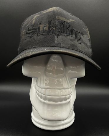 Sick Boy Black Camo Fitted Hat
