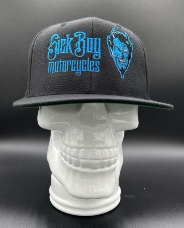 SICK BOY MOTORCYCLES Baseball biker skull caps, fitted caps, flex