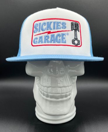 Blue Sickies Flat Piston Snapback hat