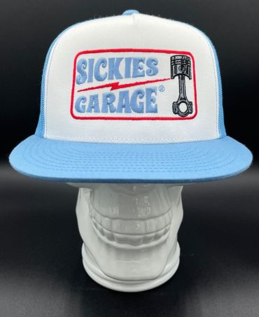 Blue Sickies Flat Piston Snapback hat