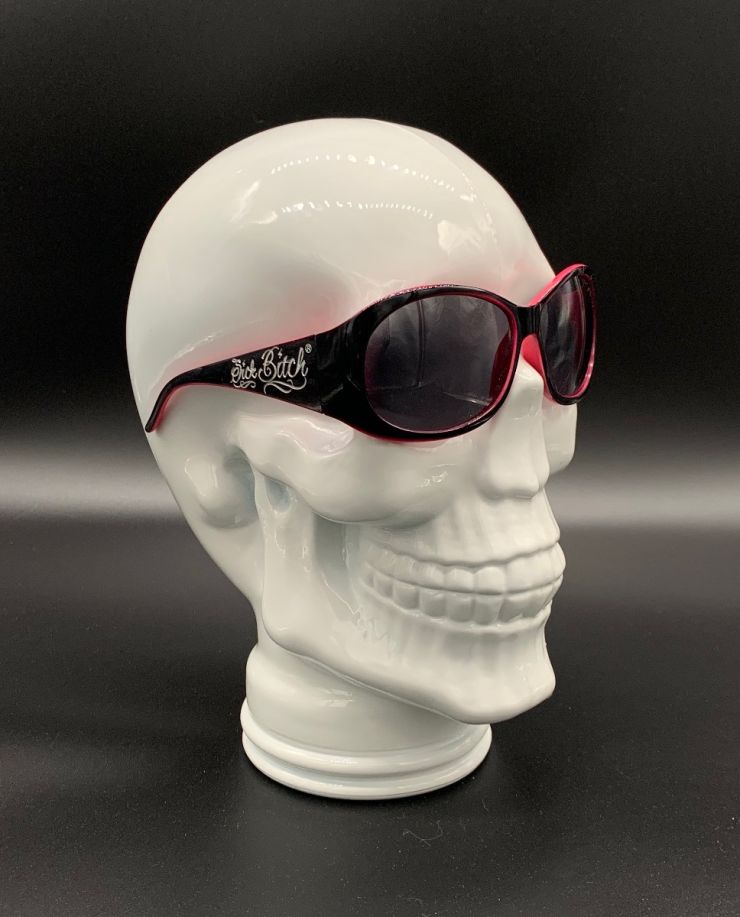 Sick Bitch Pink Lined Sunglasses
