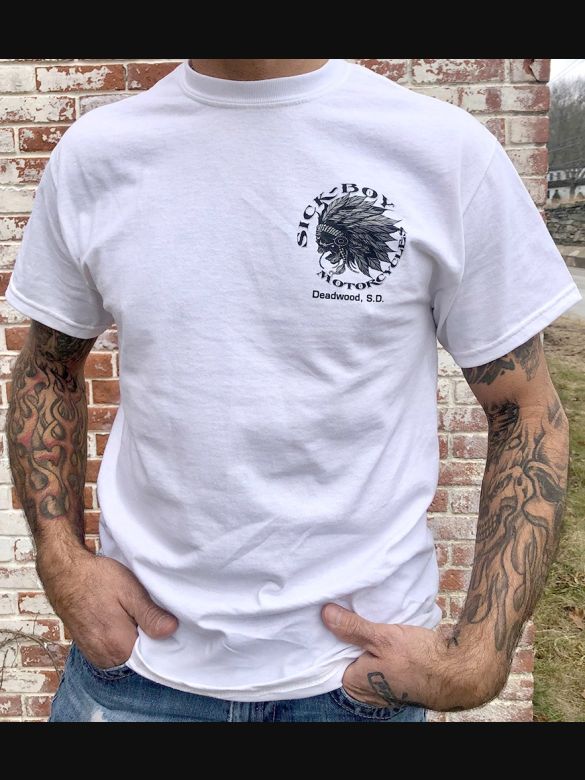 Sick Boy White Indian T-Shirt - front